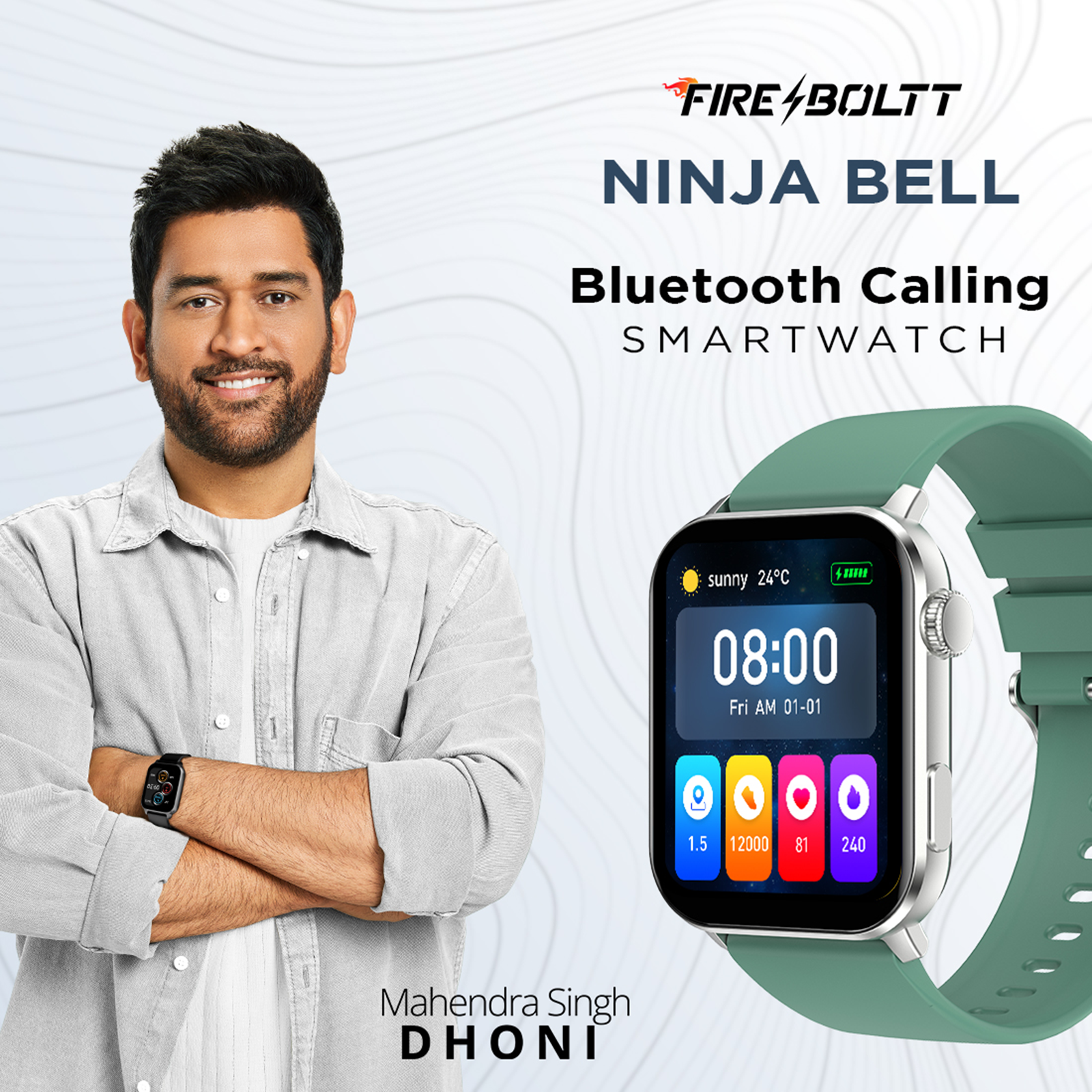 Buy Fire Boltt Ninja Bell BSW040 Smartwatch With Bluetooth Calling